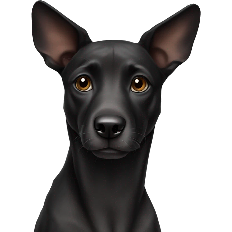 a black african dog emoji
