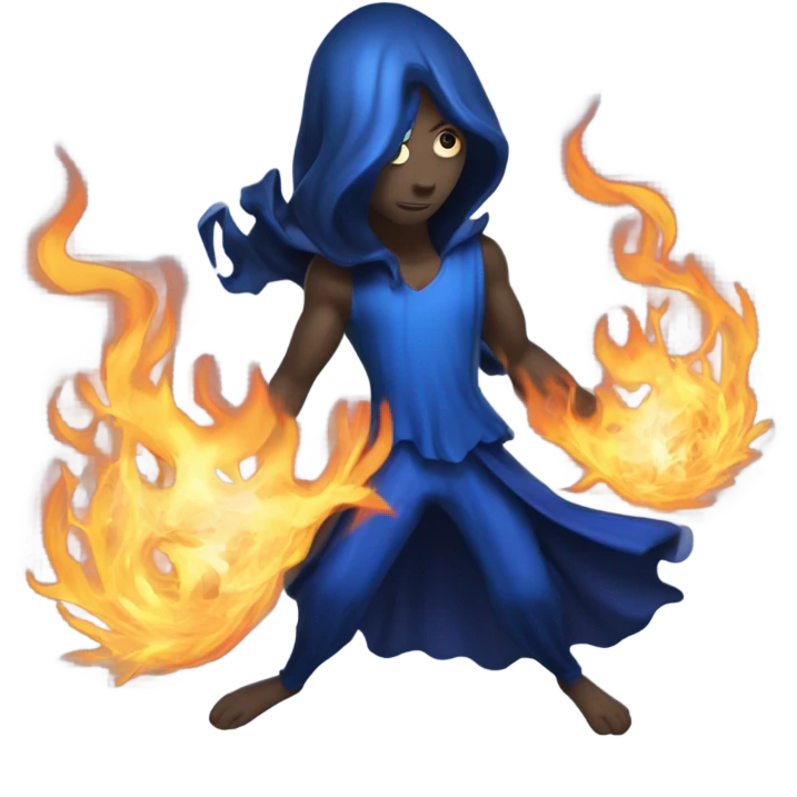 dark blue flame emoji