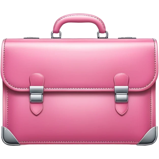 pink business briefcase iOS style emoji