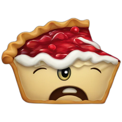 Angry Christmas Pie emoji