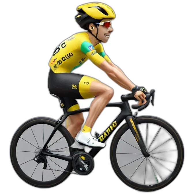 Primoz Roglic on a bike emoji