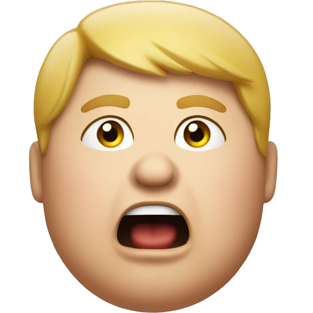 fat person shocked emoji