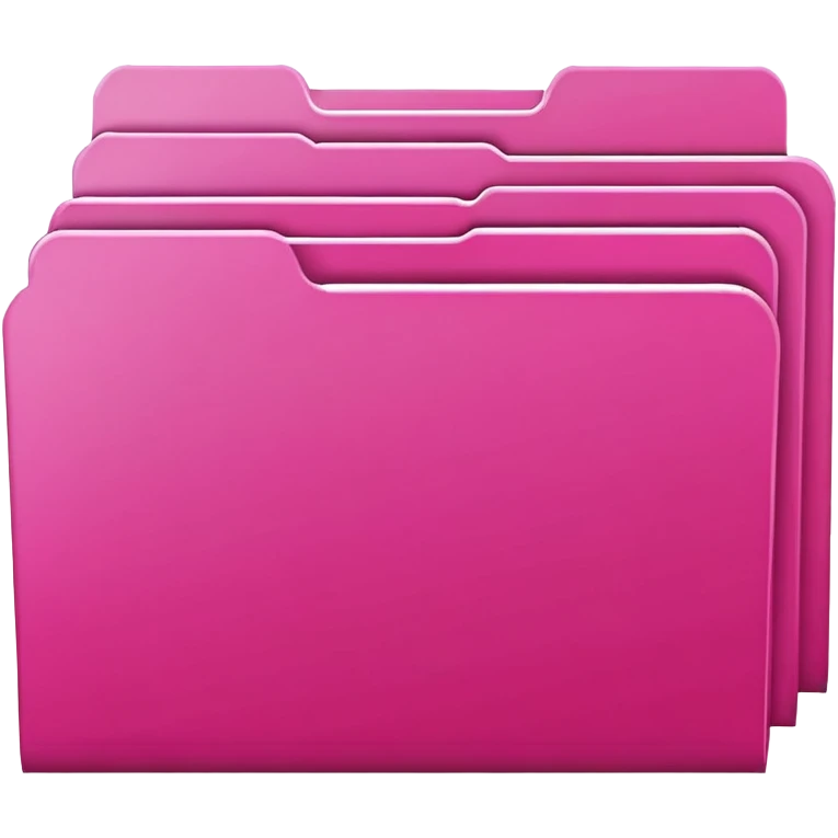 bright pink file folder emoji