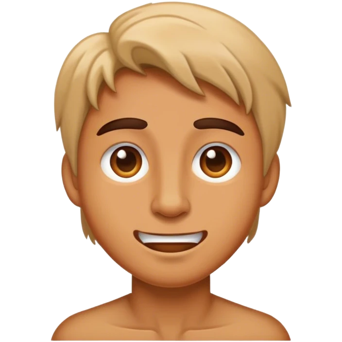 A person mewing emoji