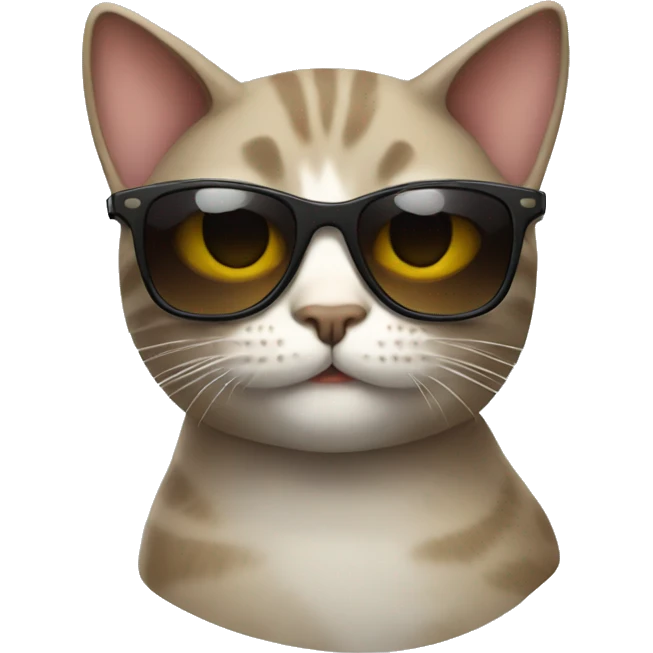 Cat with sunglasses emoji