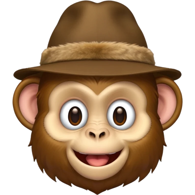 Monkey wearing a hat  emoji