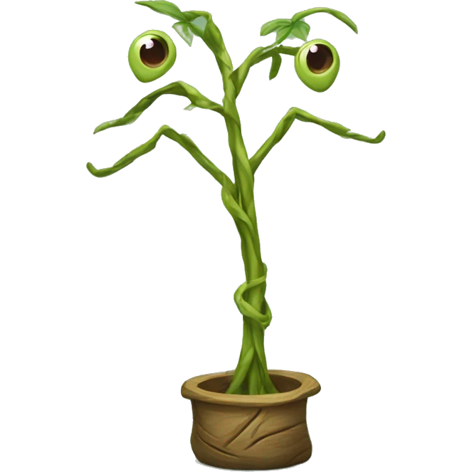 bowtruckle: Small, tree-guardian creatures resembling sticks with eyes, known for their attachment to particular trees and wood. emoji