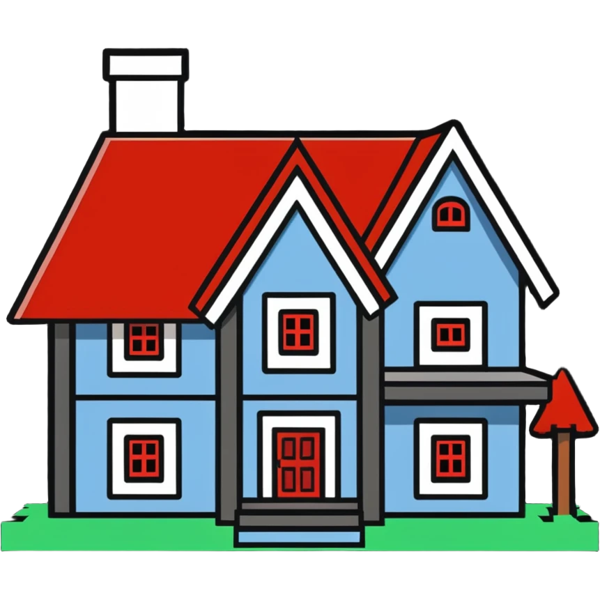 Minecraft house emoji