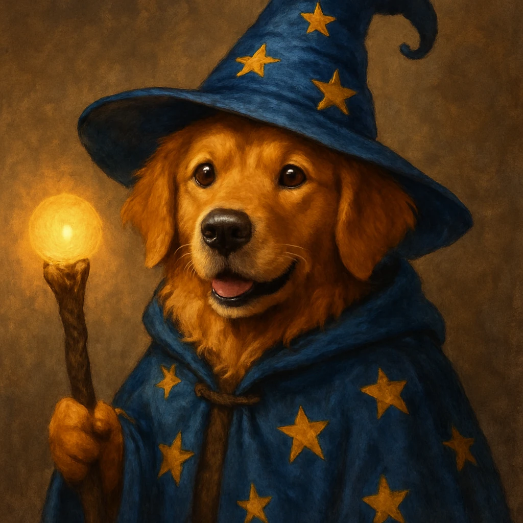 wizard dog emoji