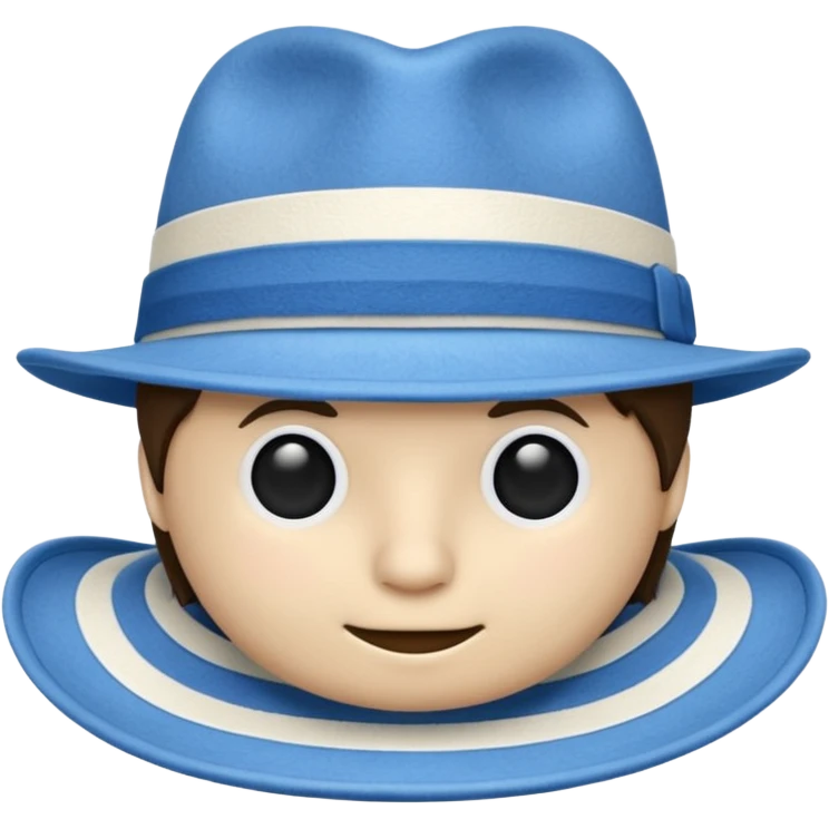 striped Fedora emoji