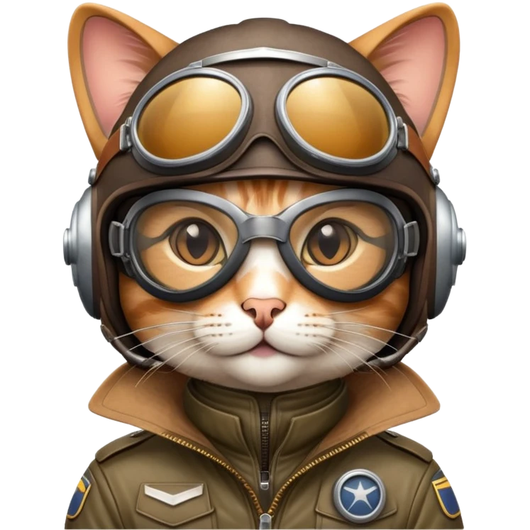 Cat pilot emoji