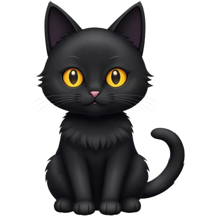 Black cat emoji