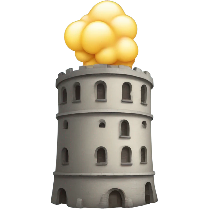 Man farting in a tower emoji