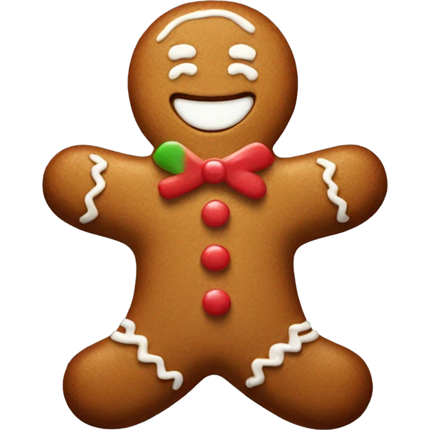 Gingerbread man emoji