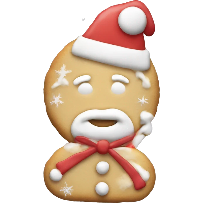 Christmas sugar cookie emoji