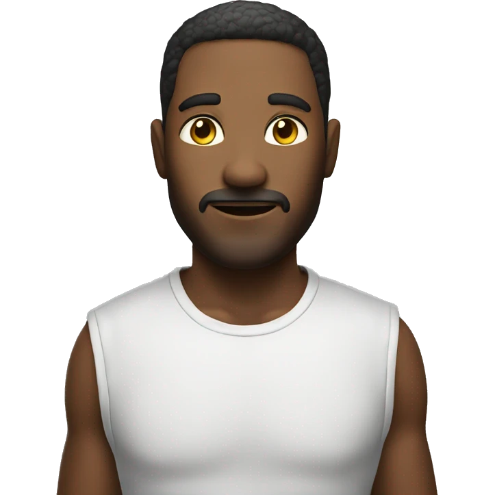a man open deep at friut emoji