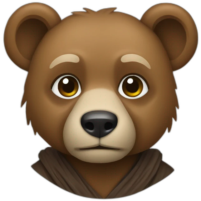 A jedi bear emoji