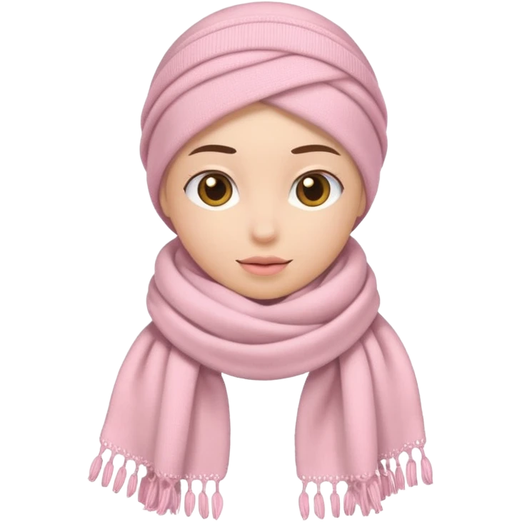 Light pink scarf emoji