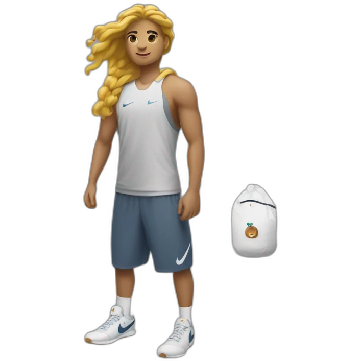 Personne abier avec des Nike emoji