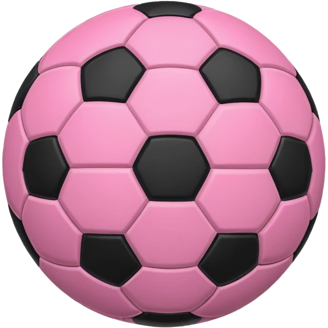 Pink soccer ball emoji