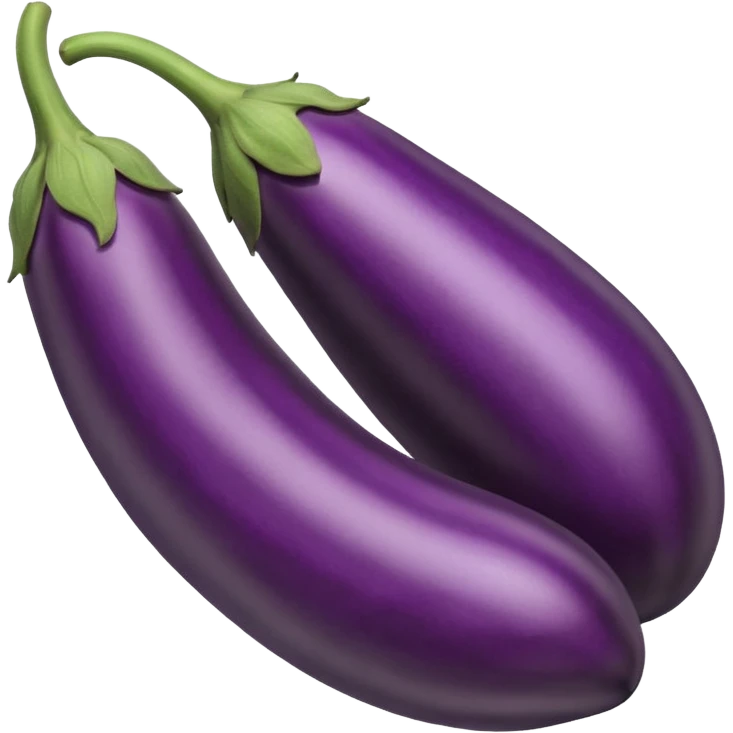 eggplant with big defined veins  emoji
