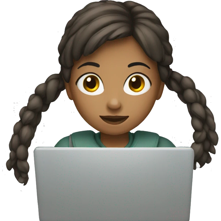 girl and laptop emoji