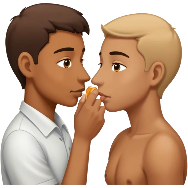 a person sniffing person emoji
