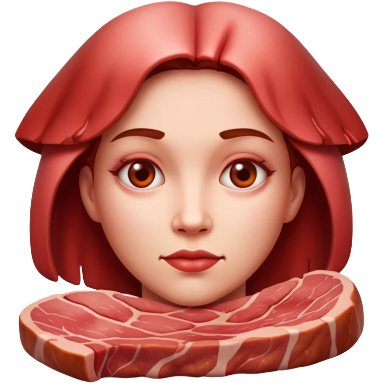 woman made of meat emoji