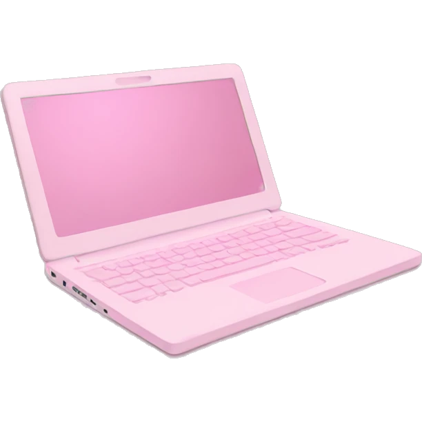 pastel pink laptop emoji