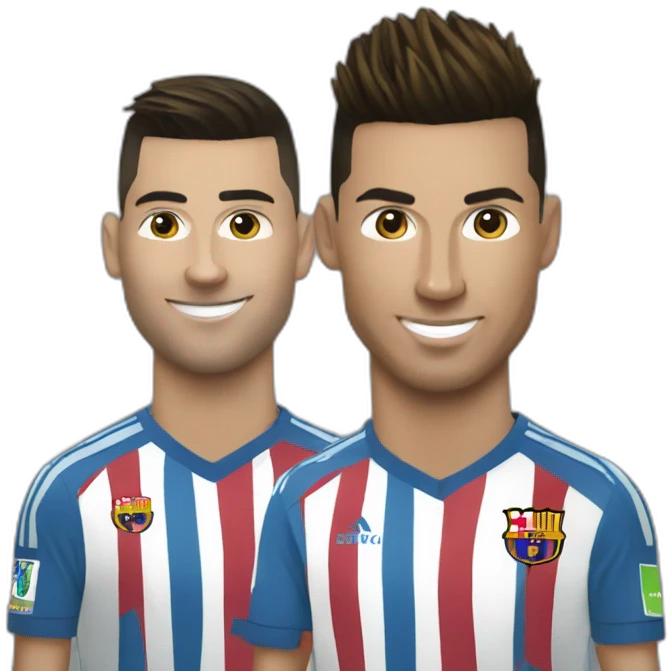 ronaldo sur messi emoji