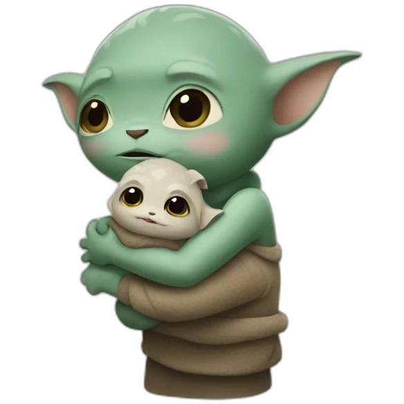 Grogu hug emoji
