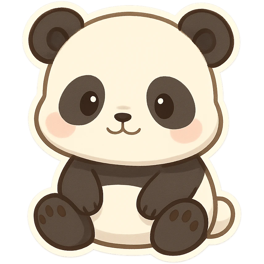 一只可爱的大熊猫 emoji