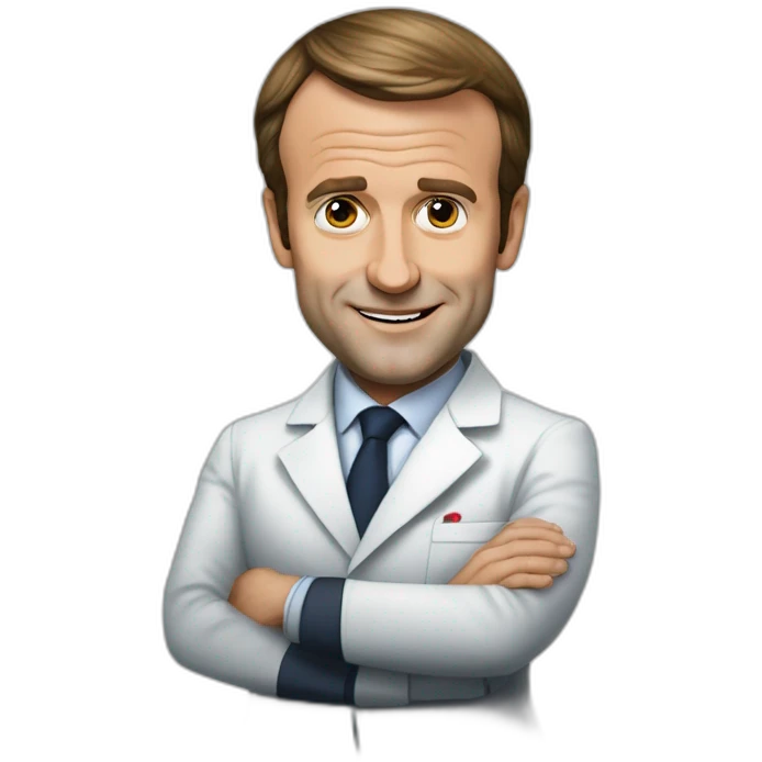 Emmanuel Macron en chirurgien emoji