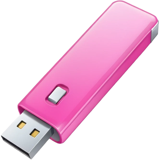 pink falshdrive with a folder emoji