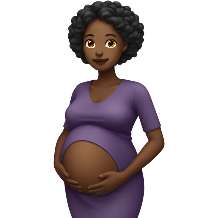 Pregnant black woman emoji