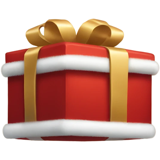 Red Christmas present emoji