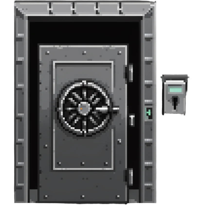 bank vault door emoji