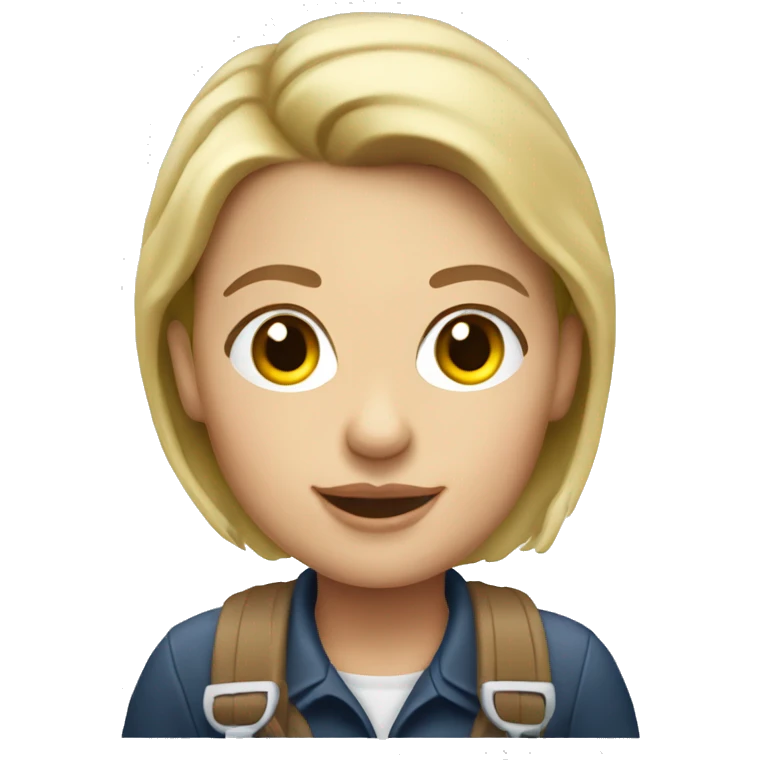 German woman driving a ford bronco emoji