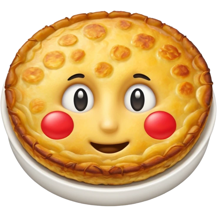 emoji of a Swiss rösti, round, golden and crispy without face emoji