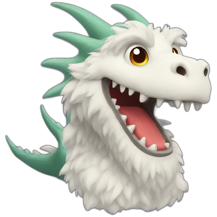 fluffy dragon emoji