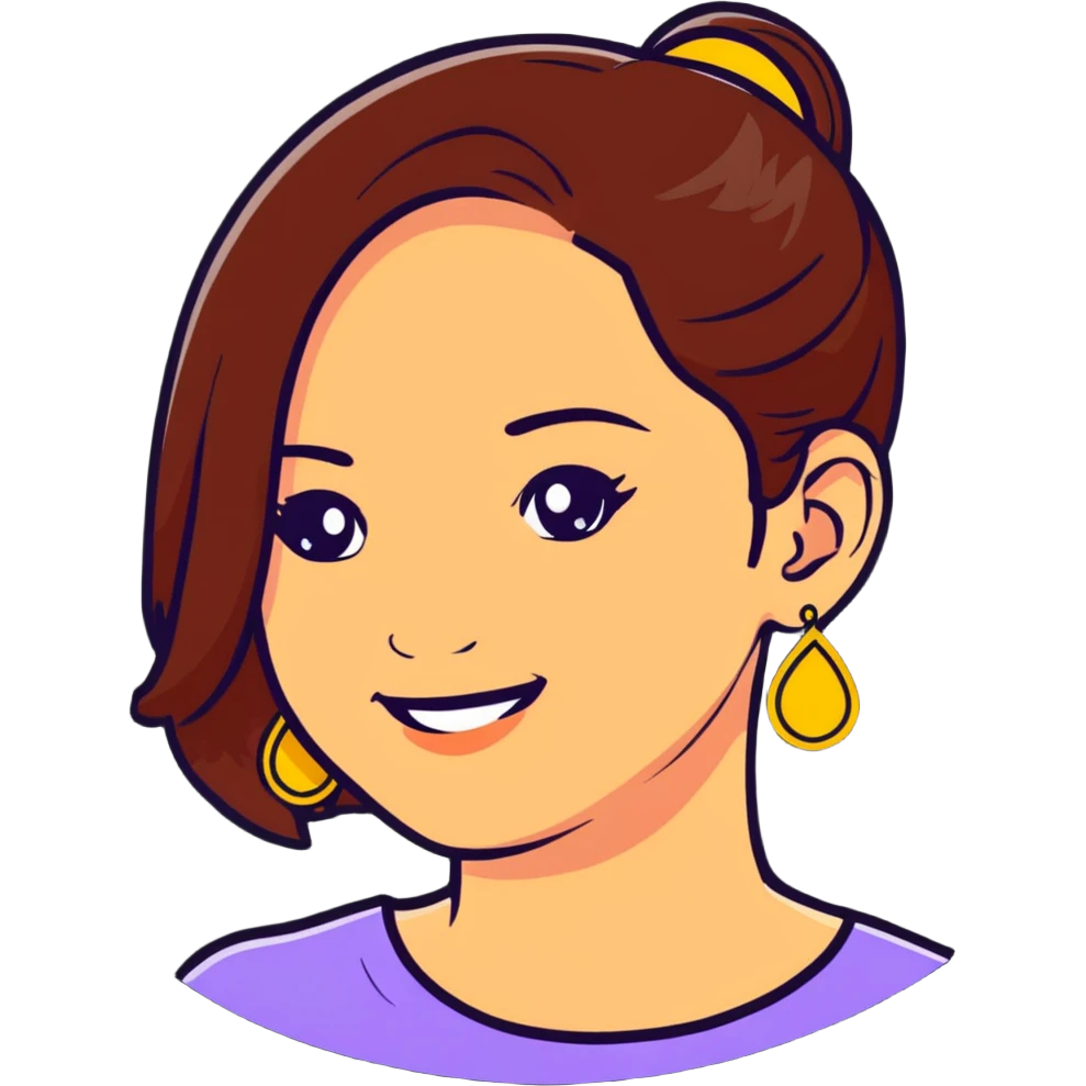smiling girl with earrings emoji