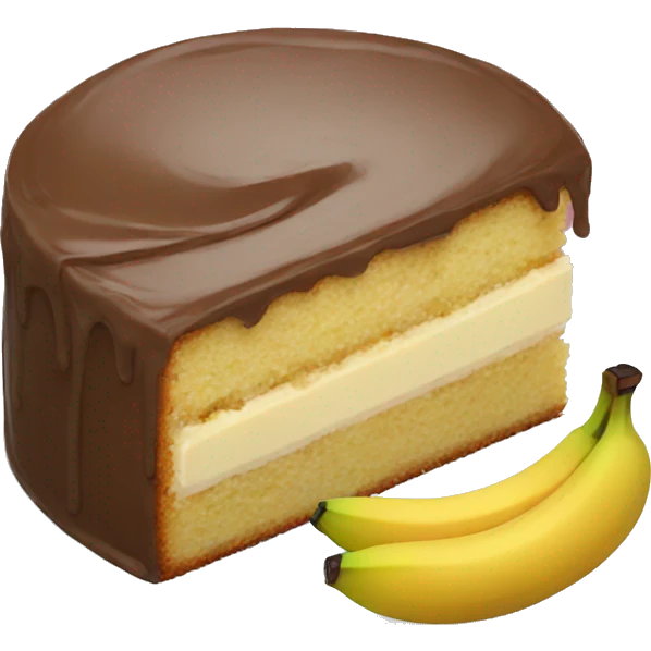 Banana cake emoji