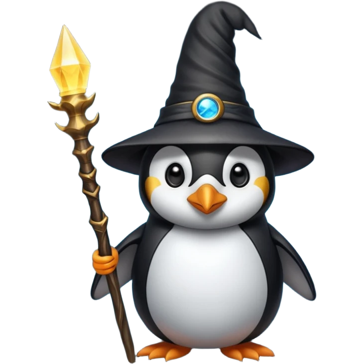 Penguin Wizard emoji