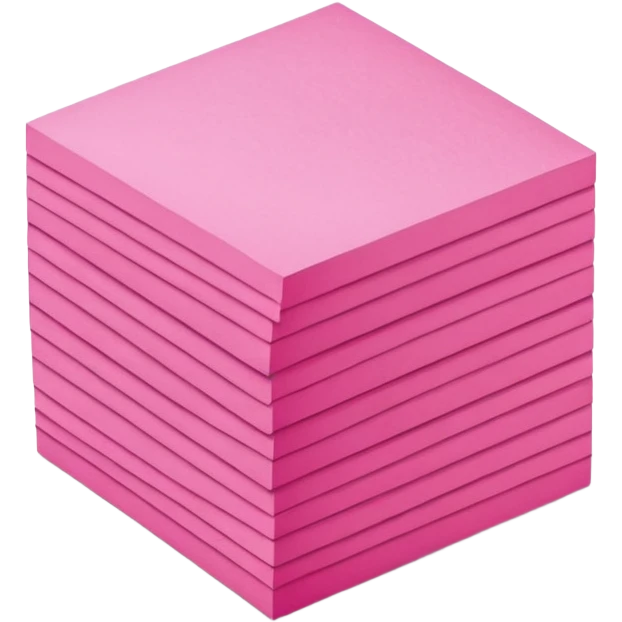 pink post-it notes emoji