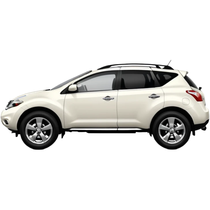 2013 white nissan murano with black interior side view emoji