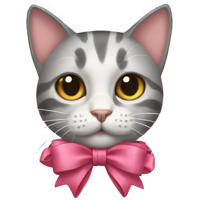 cat with a bow emoji