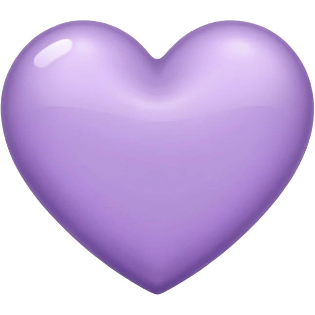 Heart in lavender color emoji