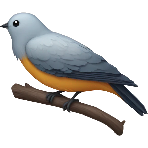 Sleeping bird  emoji