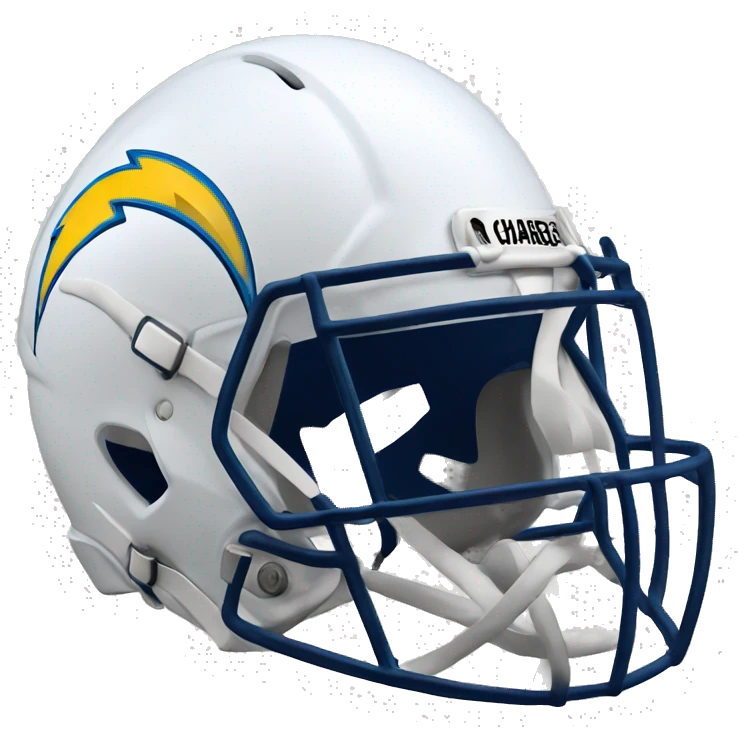 La chargers football helmet emoji