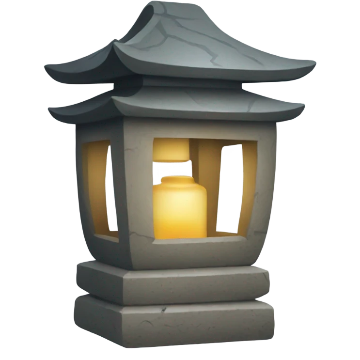 stone lantern emoji